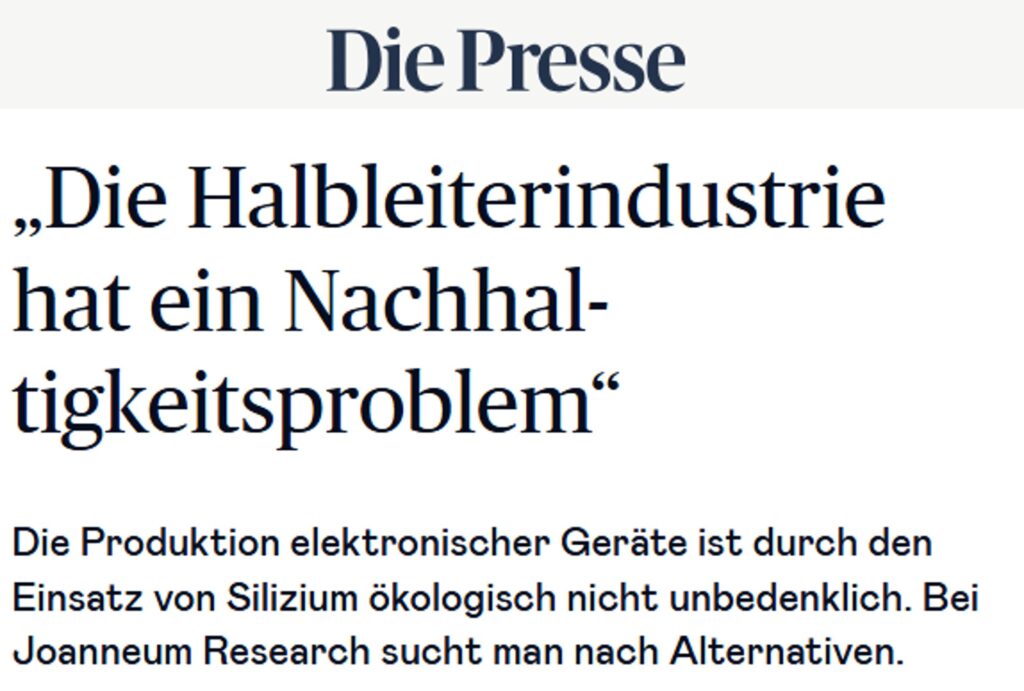 Interview in "Die Presse"